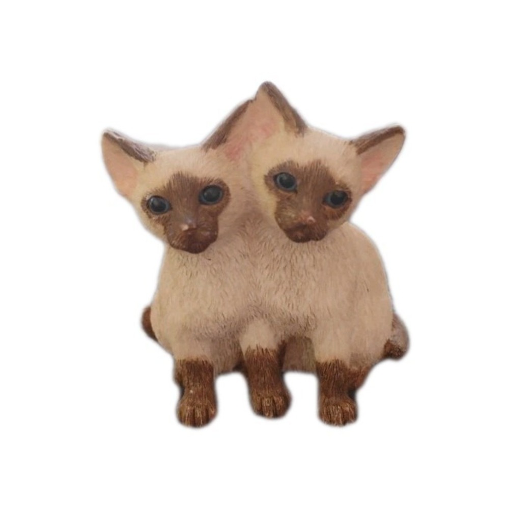 Sherratt And Simpson Vtg Siamese Pair Kittens Sitting Figurine #89321 3" Tall